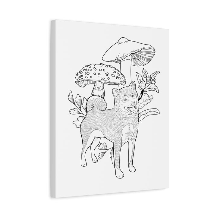 Shroom Shiba Matte Canvas