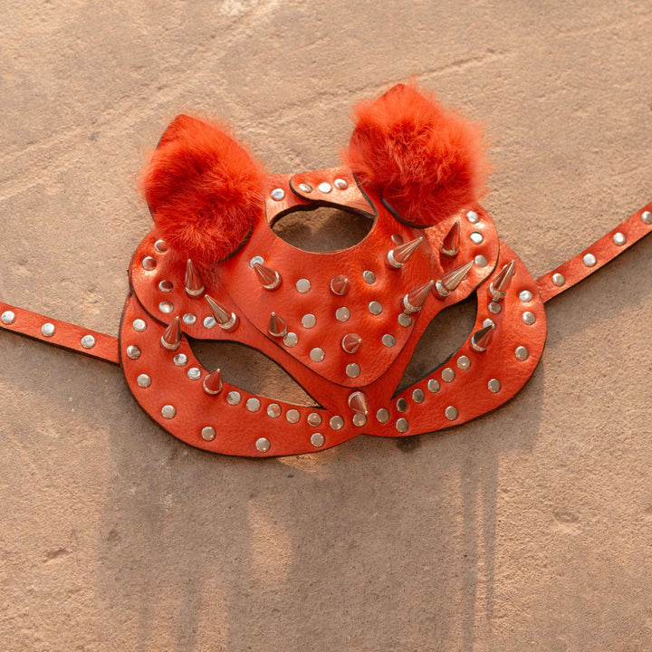 Feline Luxury Leather Cat Mask