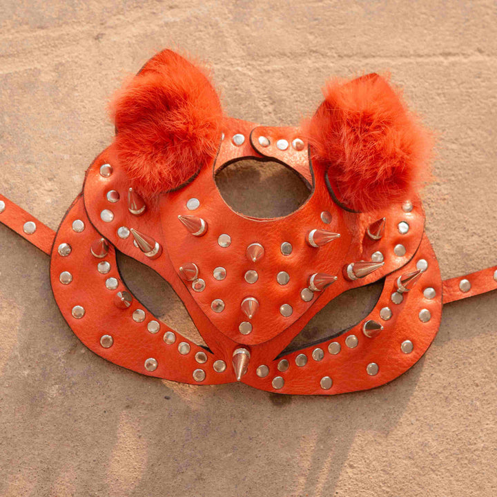 Feline Luxury Leather Cat Mask